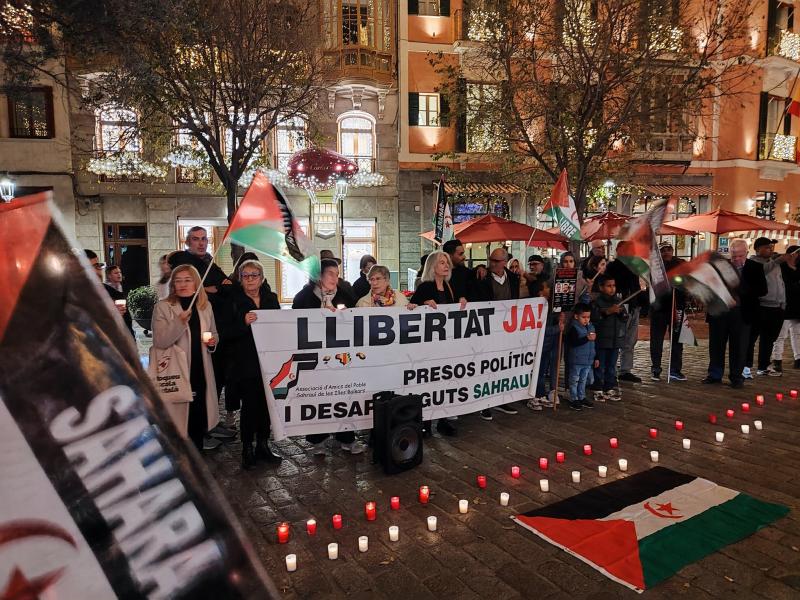 Manifestación en las Islas Baleares de apoyo al pueblo saharaui y condena la represión de Marruecos