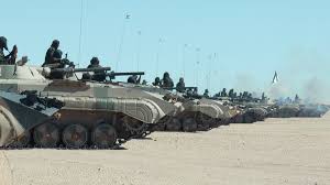 El Ejército Popular de Liberación Saharaui (ELPS)en el tercer año de guerra con Marruecos batería militar saharaui