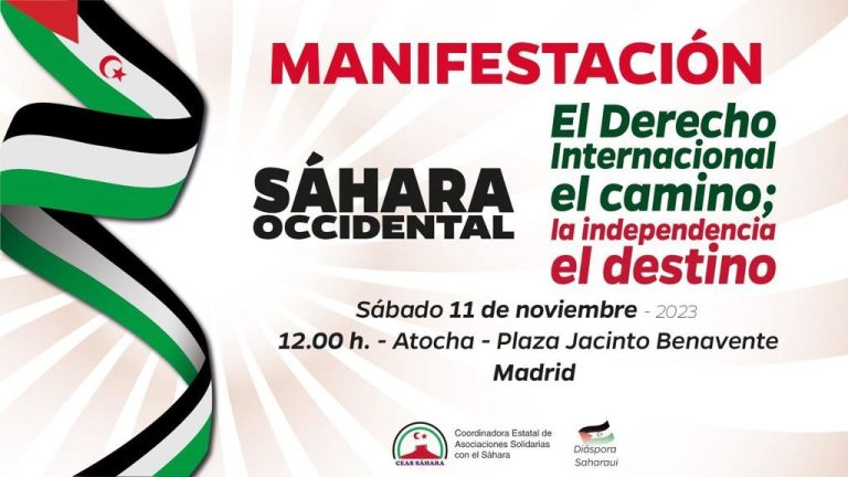 manifestación acuerdo tripartito España Sahara Occidental manifestación de apoyo al pueblo saharaui