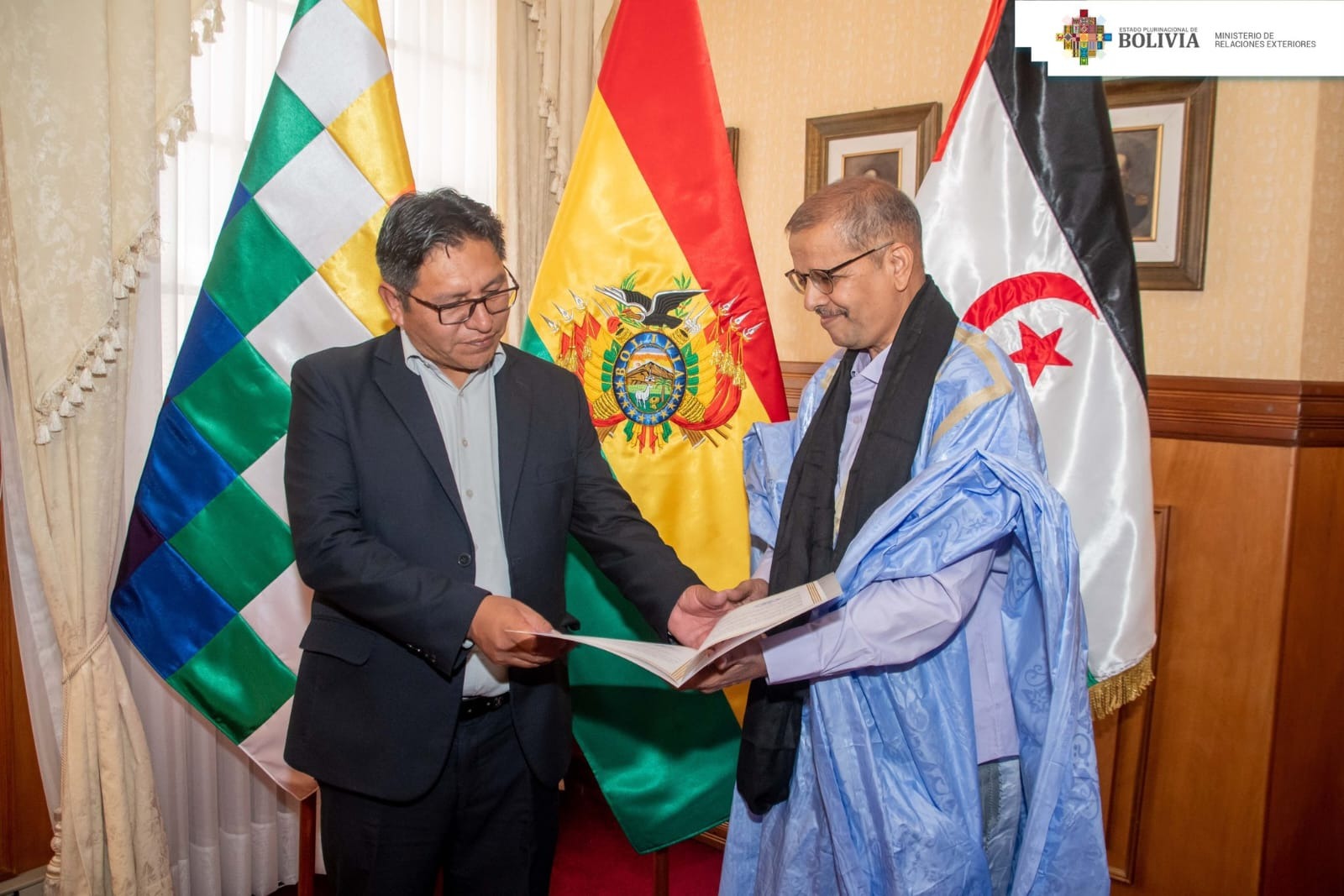 nuevo embajador saharaui en Estado Plurinacional de Bolivia Embajador de la RASD presenta cartas credenciales ante el Estado Plurinacional de Bolivia