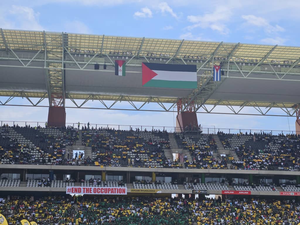 el estadio Mbombela, de la oriental provincia de Mpumalanga donde se celebrò 112 aniversario ANC el estadio Mbombela, de la oriental provincia de Mpumalanga