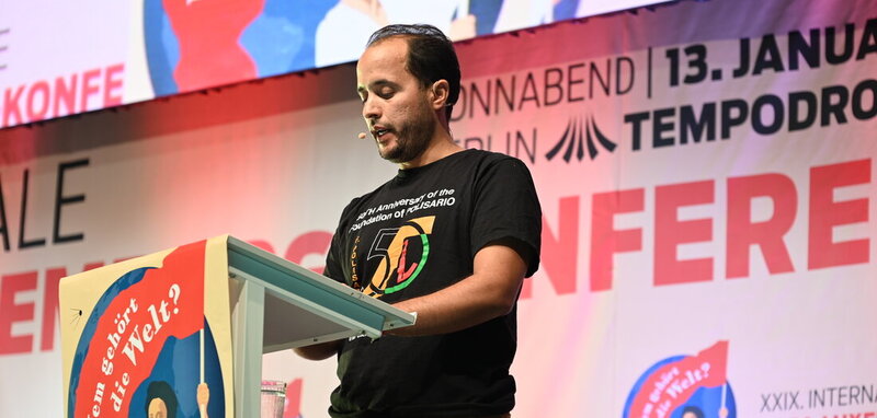 El representante adjunto del Frente Polisario en Alemania, Saleh Mohamed Sid Bachir El representante adjunto del Frente Polisario en Alemania, Saleh Mohamed Sid Bachir