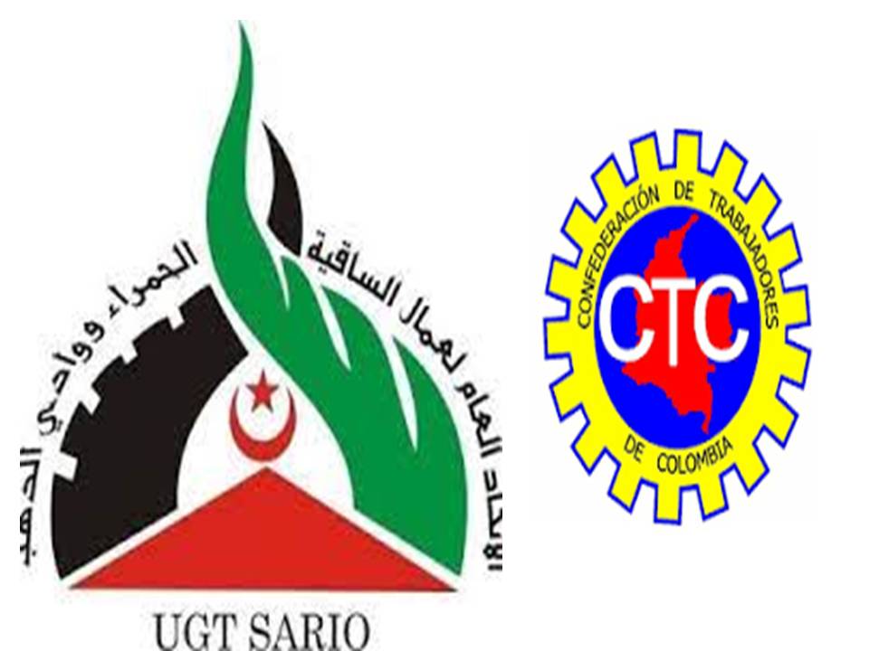 felicita Confederación de Trabajadores de Colombia -CTC a la UGTSARIO por 50 aniversario de fundada Confederación de Trabajadores de Colombia -CTC..........UGTSARIO