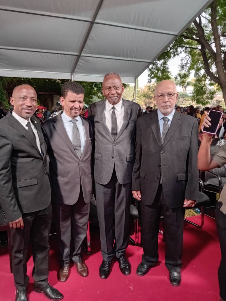 RASD en funeral de Estado del presidente de Namibia, , Dr. Hage Geingob. el funeral de Estado del presidente Hage Geingob.