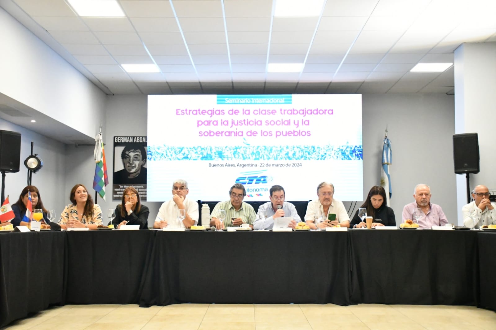 Congreso de la CTA - Autónoma emite declaración solidaria con la causa saharaui Panel Congreso de la CTA - Autónoma
