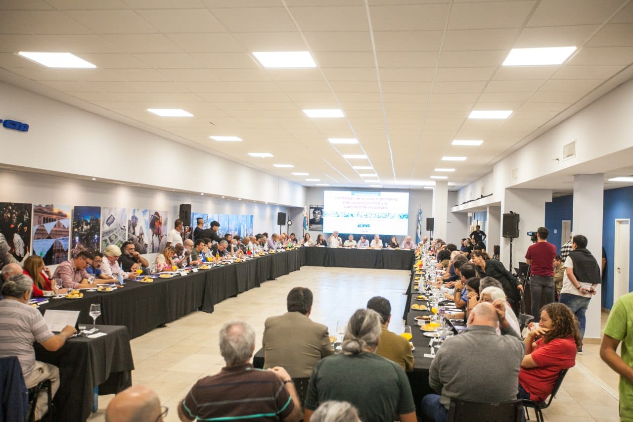 Vista del Congreso de la CTA - Autónoma que adoptó declaración solidaria con la causa saharaui Congreso de la CTA - Autónoma