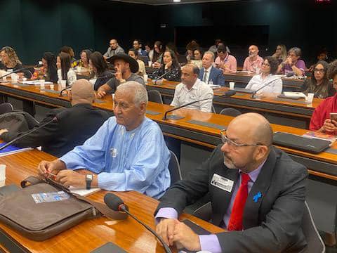SPS-Ahmed Muley Aali en acto por los DD.HH Representante del Frente POLISARIO en Brasil
