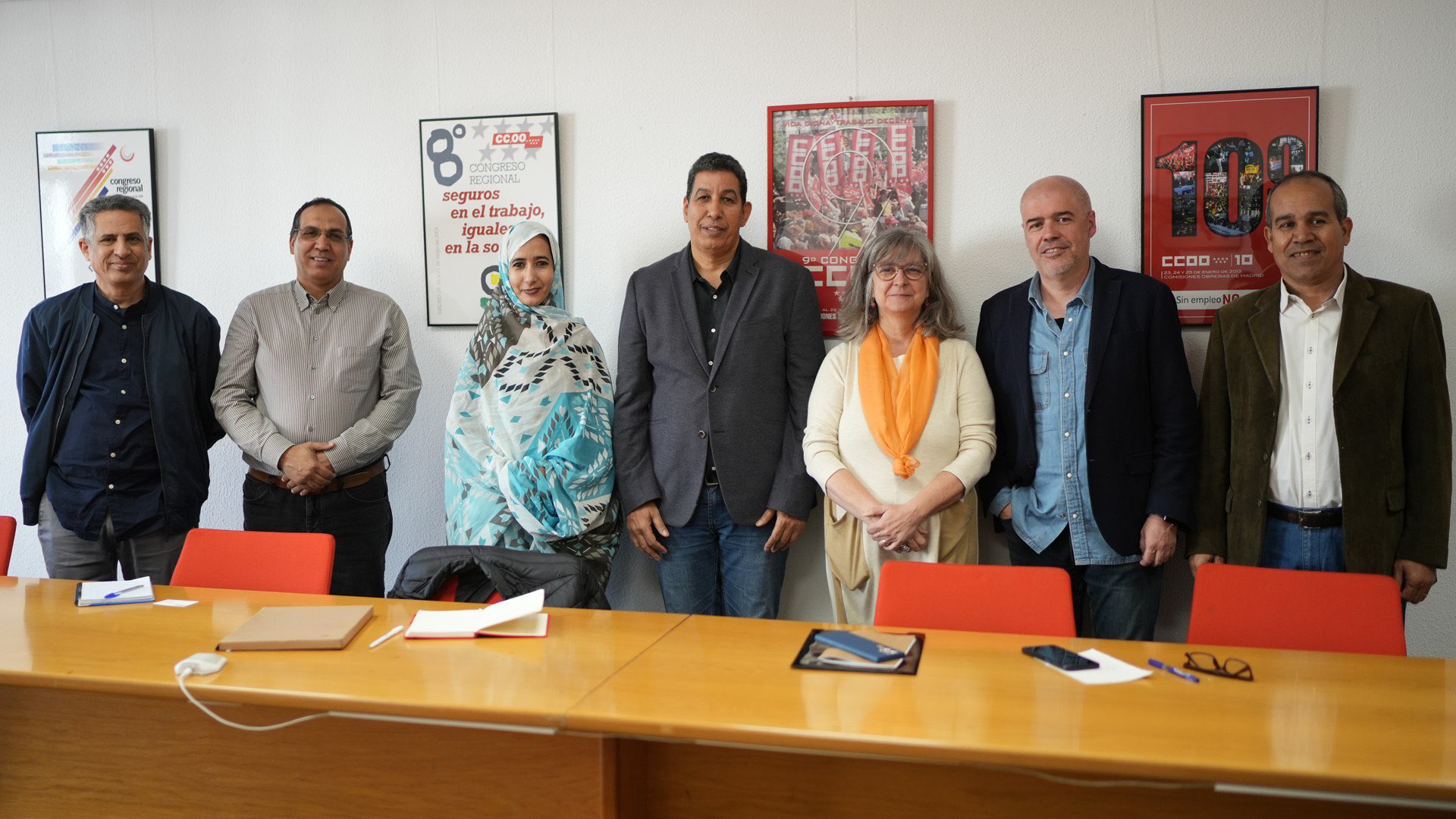 CCOO y UGTSARIO se reúnen en Madrid para abordar la situación actual y abordar mecanismos de trabajo de apoyo al pueblo saharaui. CCOO y UGTSARIO se reúnen en Madrid para abordar la situación actual y abordar mecanismos de trabajo de apoyo al pueblo saharaui.