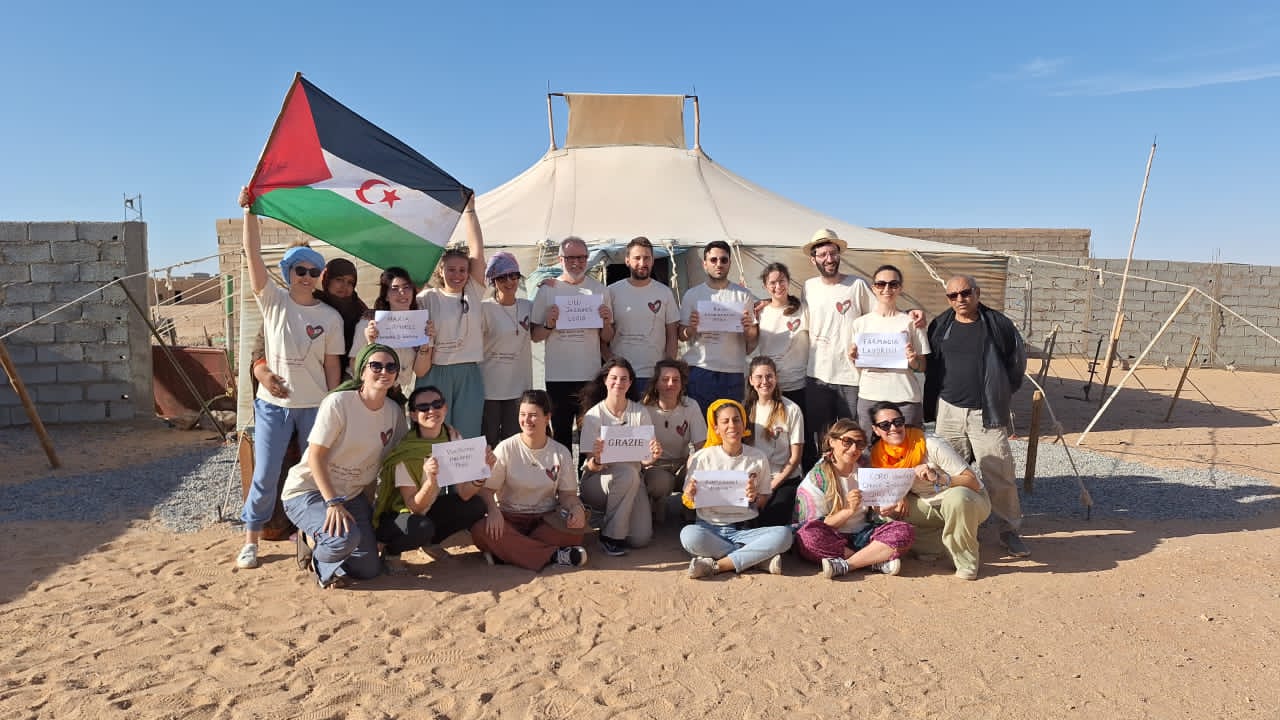 Misión médica italiana finaliza su visita a los campamentos saharauis delegación italiana de la misión MAM (Médicos por la Asistencia los Marginados)