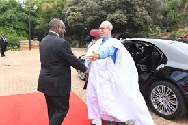 Gali y Presidente de la República de Sudáfrica, S.E. Sr. Cyril Matamela Ramaphosa GALI y S.E. Sr. Cyril Matamela Ramaphosa