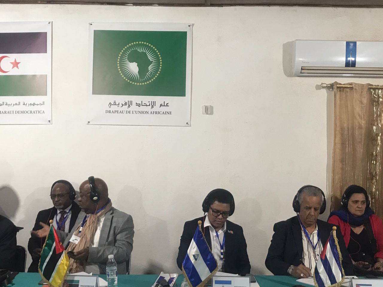Embajadores de Cuba y Nicaragua Foro Diplomático de Solidaridad con el Pueblo Saharaui