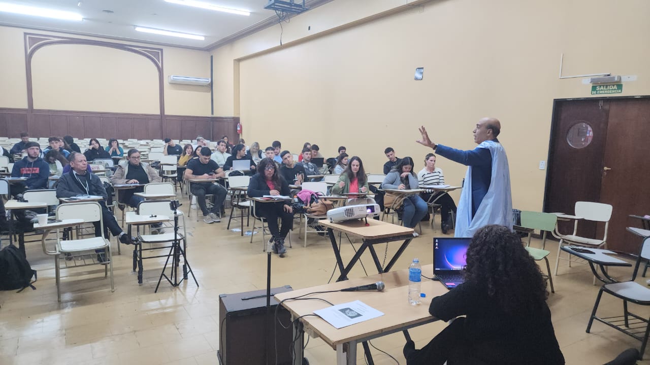 Representante del Frente Polisario en Argentina en Universidad Nacional de La Plata Mohamed Alí Alí Salem, Representante del Frente Polisario en Argentina