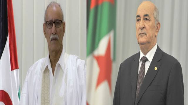 Presidente Brahim Gali y SS.EE Abdelmadjid Tebboune Brahim envía felicitaciones a Abdelmadjid Tebboune por el 62º doble aniversario de la Independencia y la Juventud