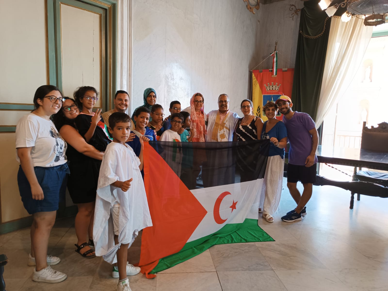 Secilia. Alcaldesa niños saharauis Secilia. Alcaldesa niños saharauis
