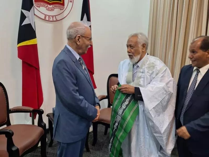 Participación del Presidente de la República Saharaui en las celebraciones del 25 aniversario del referendo por la independencia de Timor Oriental 25 aniversario del referendo por la independencia de Timor Oriental