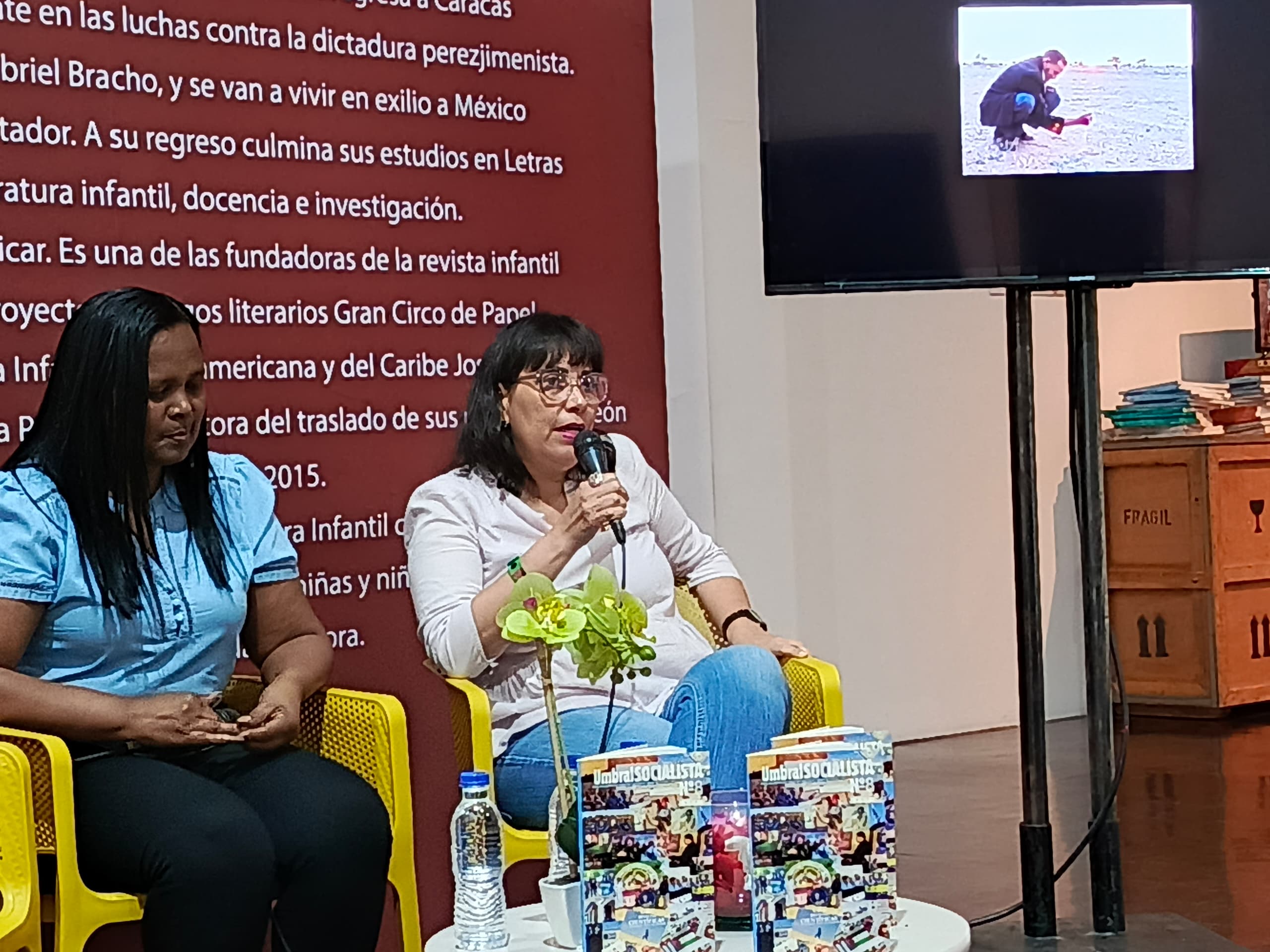 intervención de Lirio Reyes en la presentación de la revista Umbral Socialista Nº 8 17º Feria del Libro de Caracas,