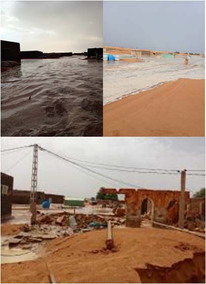 Inundaciones en Dajla causan crisis y desplazamiento de familias saharauis Lluvias torrenciales e inundaciones causan crisis y desplazamiento de familias saharauis