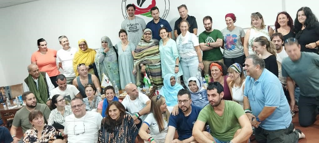 LA Delegación celebra encuentro en sede de la UNMS secretaria general de la Unión Nacional de Mujeres Saharauis