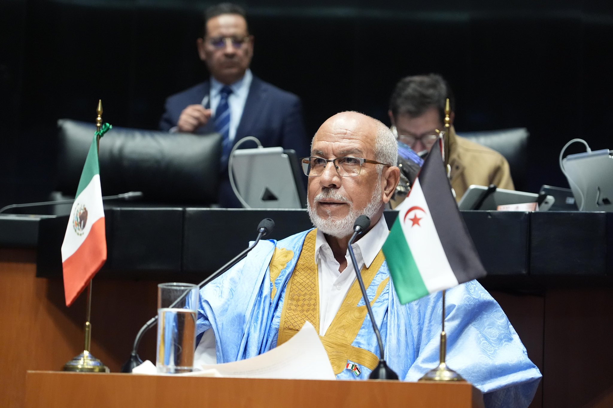 Hamma Salama , Presidente del Consejo Nacional saharaui Hamma Salama , Presidente del Consejo Nacional saharaui