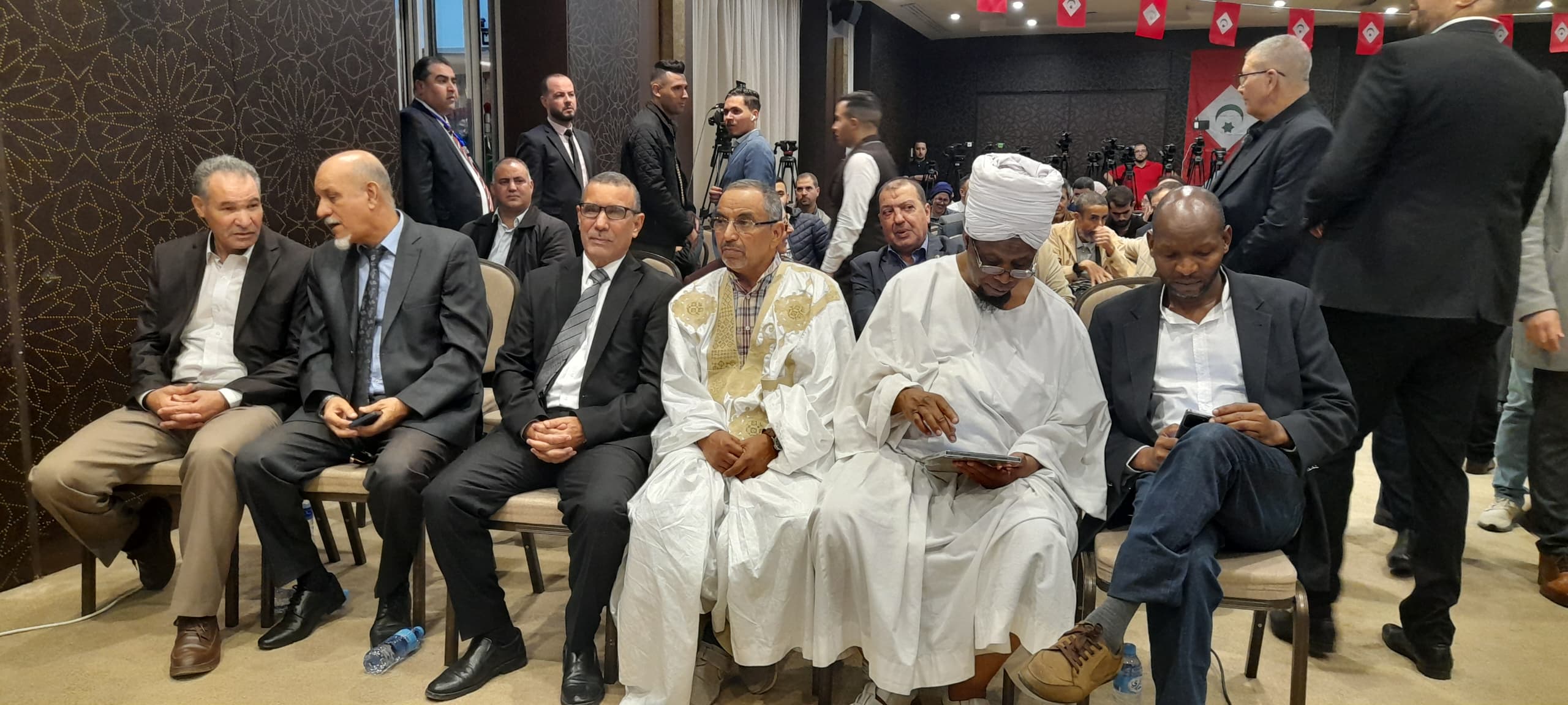 delegación del Frente POLISARIO en Dia del Rif Partido Nacional del Rif