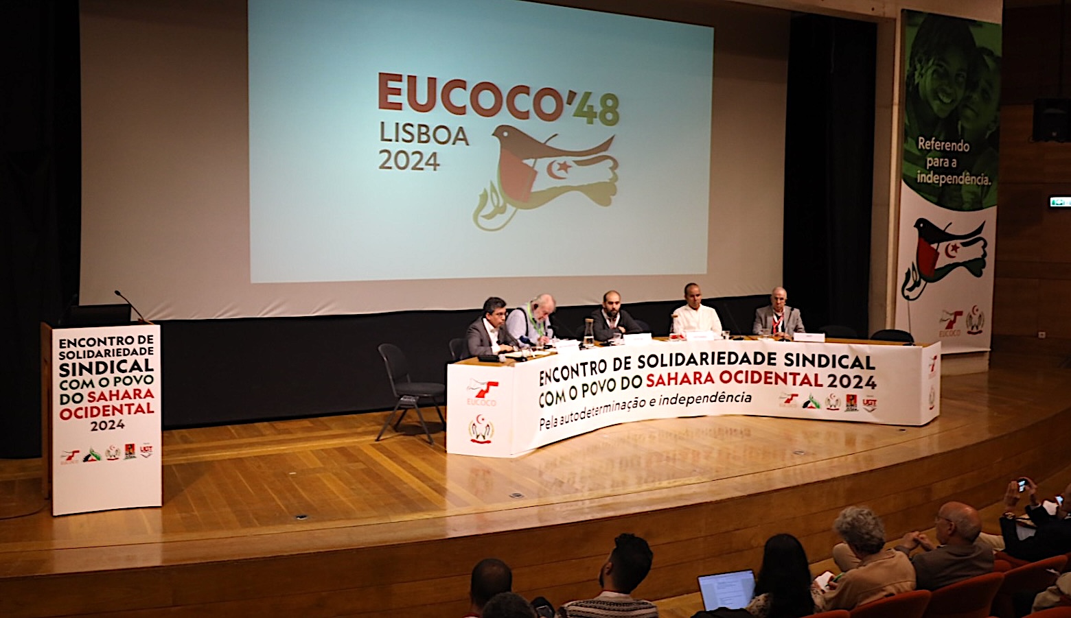 Lisboa acoge el encuentro sindical solidario con la lucha del pueblo saharaui Lisboa acoge el encuentro sindical solidario con la lucha del pueblo saharaui