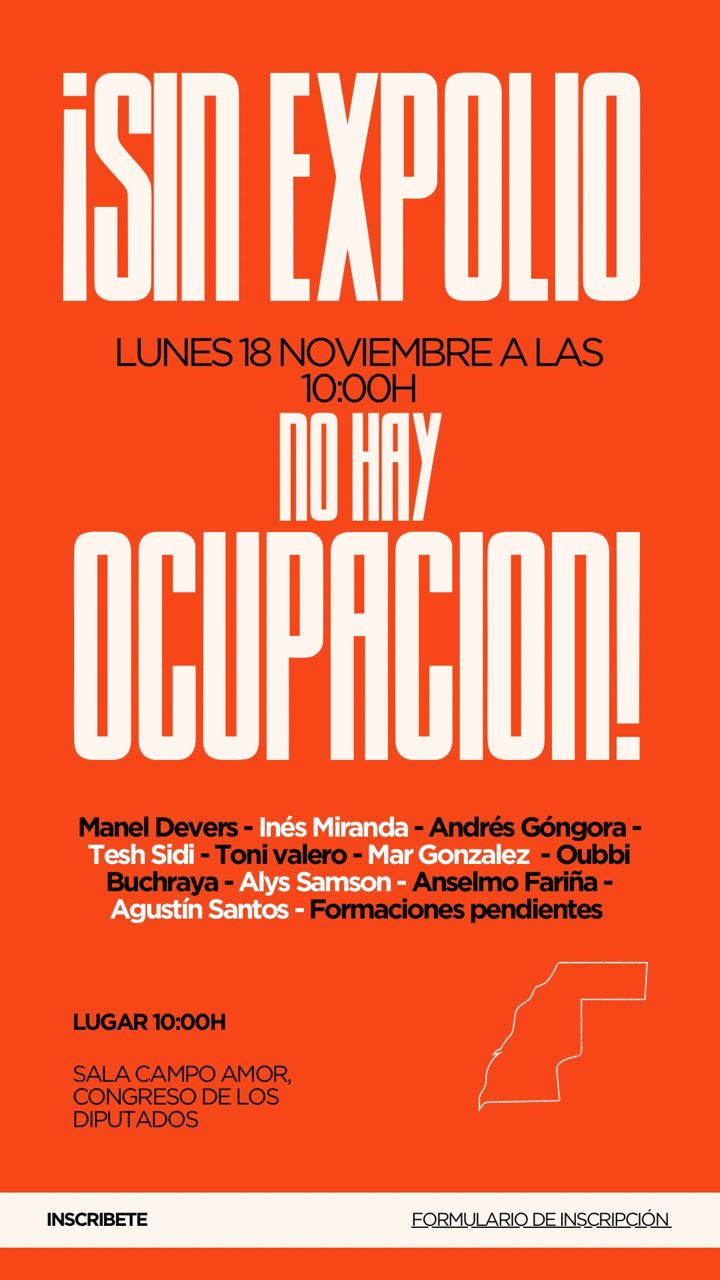 El Congreso de los Diputados de españa acogerá una conferencia sobre el expolio en el Sáhara Occidental y la última sentencia de la U El Congreso de los Diputados de españa acogerá una conferencia sobre el expolio en el Sáhara Occidental y la última sentencia de la U