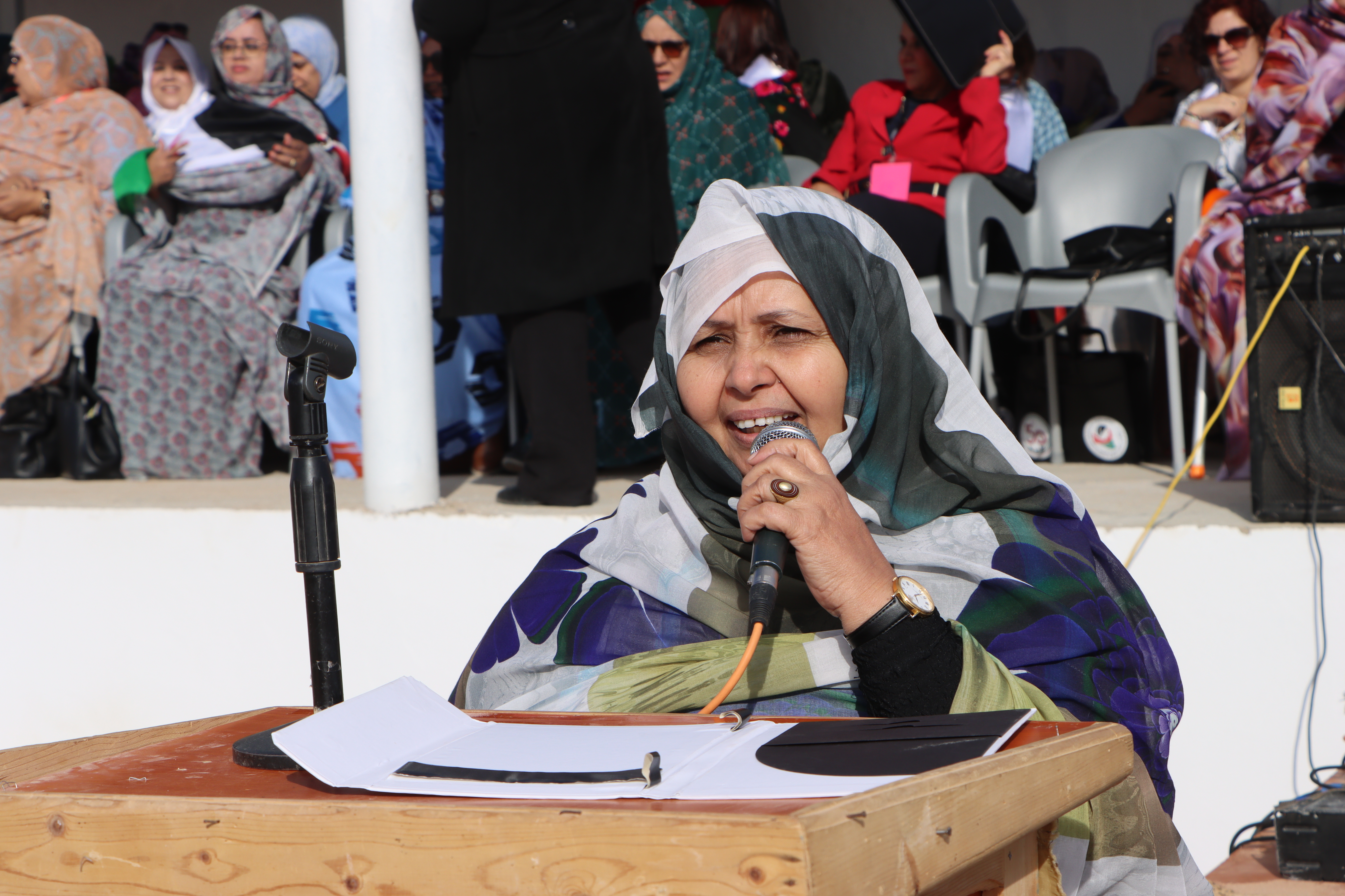 Gobernadora de Bojador , Deih Chadad en Cincuentenario de la UNMS 50 Aniversario de la Unión Nacional de Mujeres Saharauis