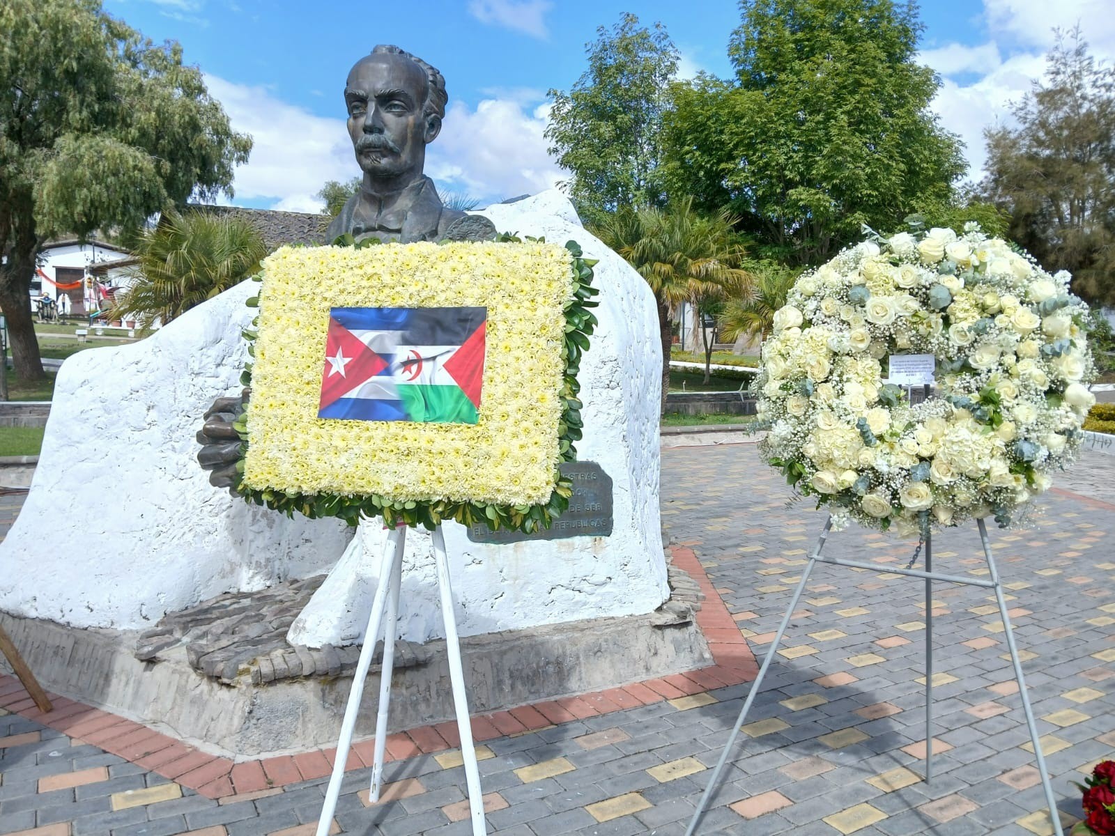 Busto de José Martí Pérez, realizado por el escultor cubano Andrés González, busto de Josè Martì