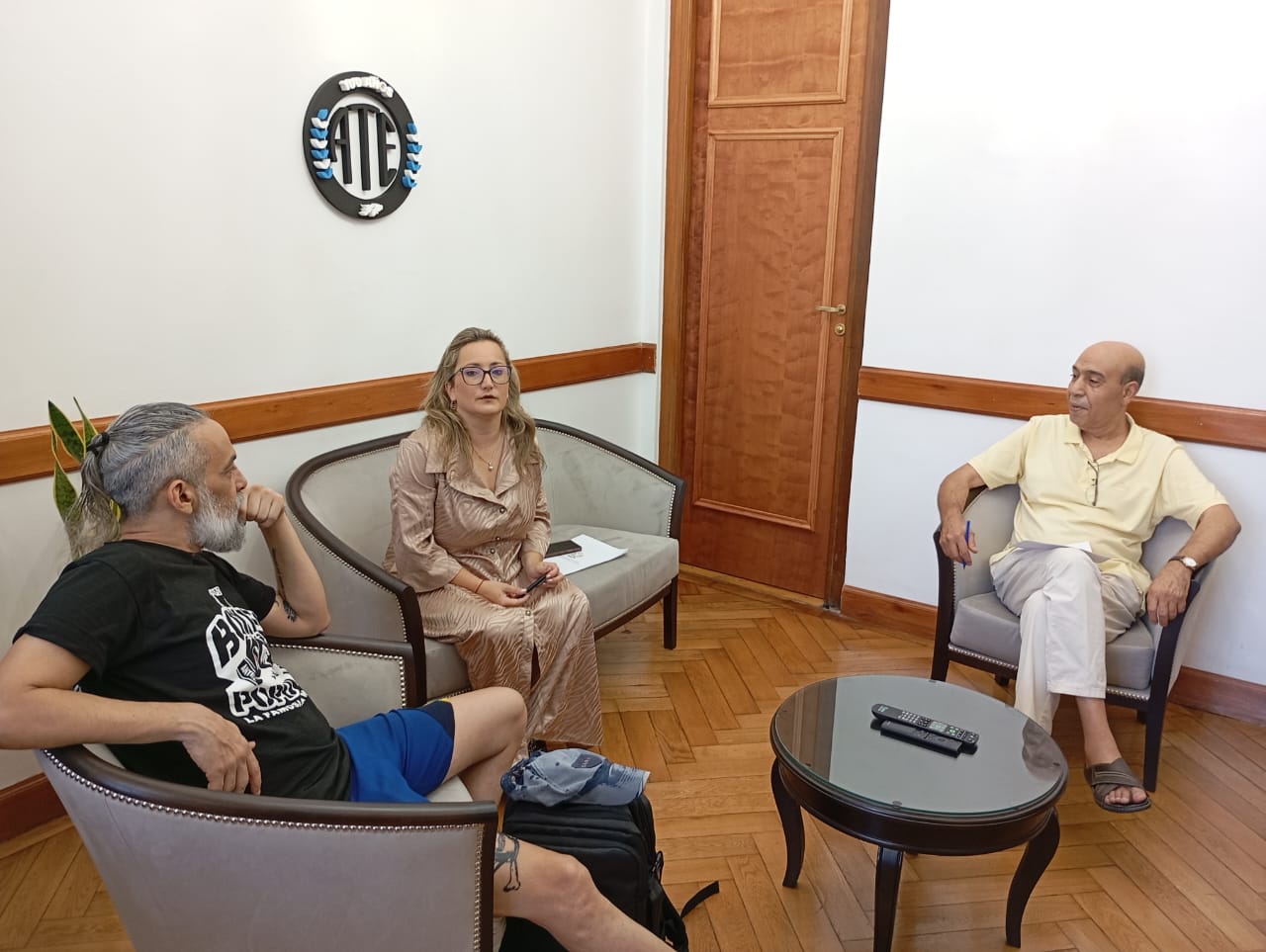 encuentro con María Mercedes Cabezas, Secretaria Adjunta de la Asociación de Trabajadores del Estado, ATE. 100 años de fundación de ATE