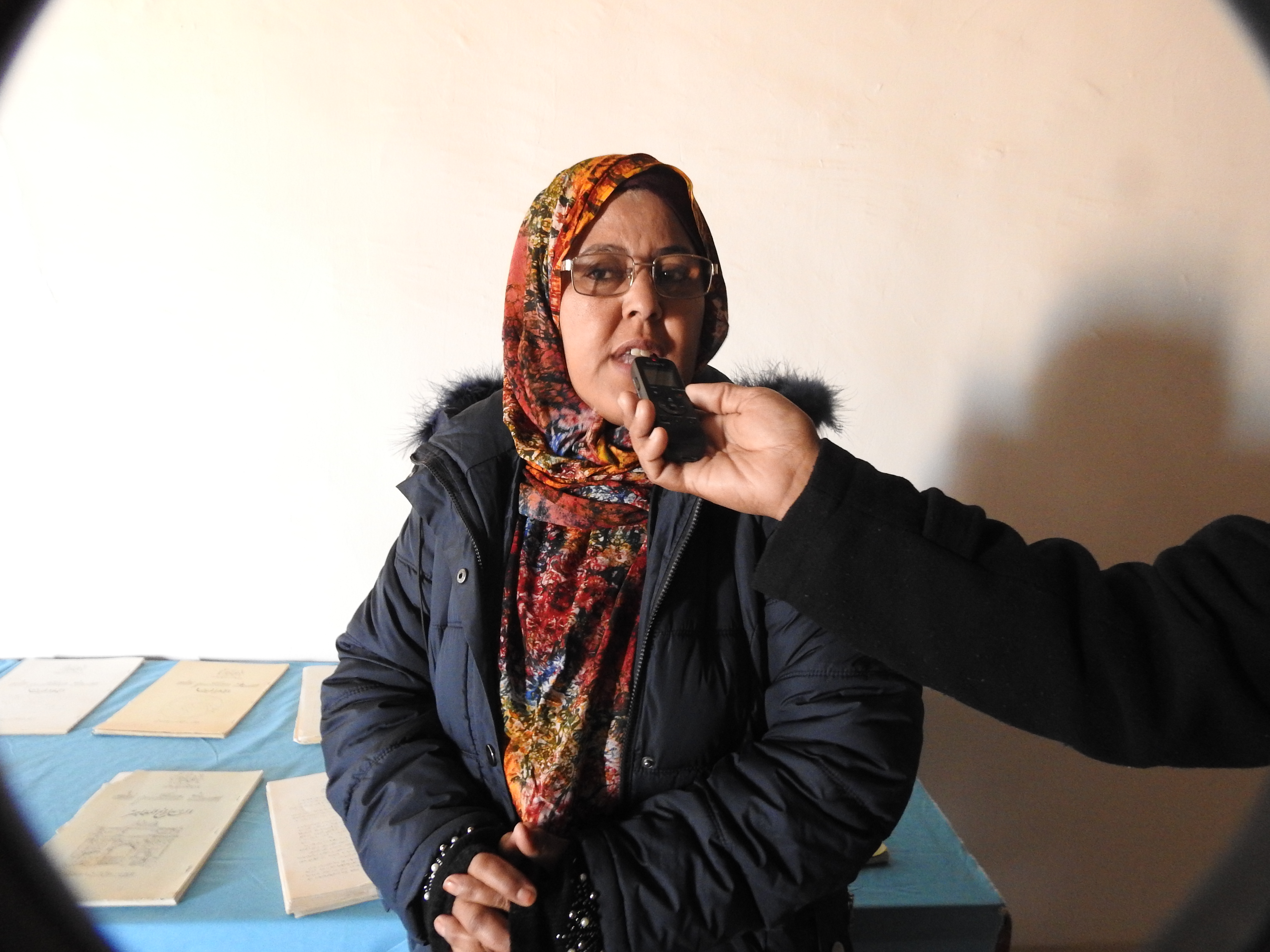 Mariam Ahmed Baba, Directora de la Escuela "Victimas de Soweto"en la wilaya de Auserd Dia Nacional de la Enseñanza