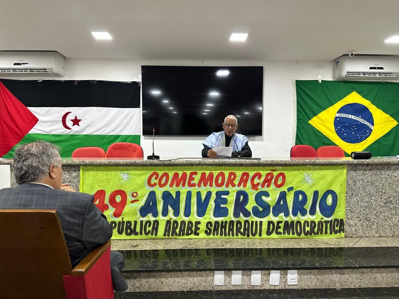 Representación del Frente POLISARIO celebró en Brasil el 49 Aniversario de la Proclamación de la RASD celebraciones en Brasil del 49 Aniversario de la Proclamación de la RASD