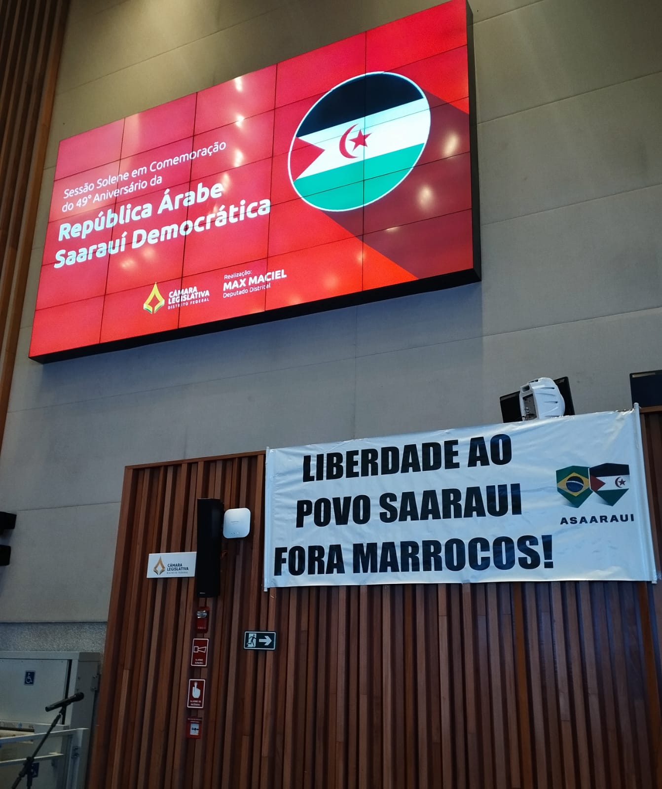 Sesión Solemne en la cámara Legislativa de Brasilia por el 49 Aniversario de la RASD Sesión Solemne en la cámara Legislativa de Brasilia por el 49 Aniversario de la RASD