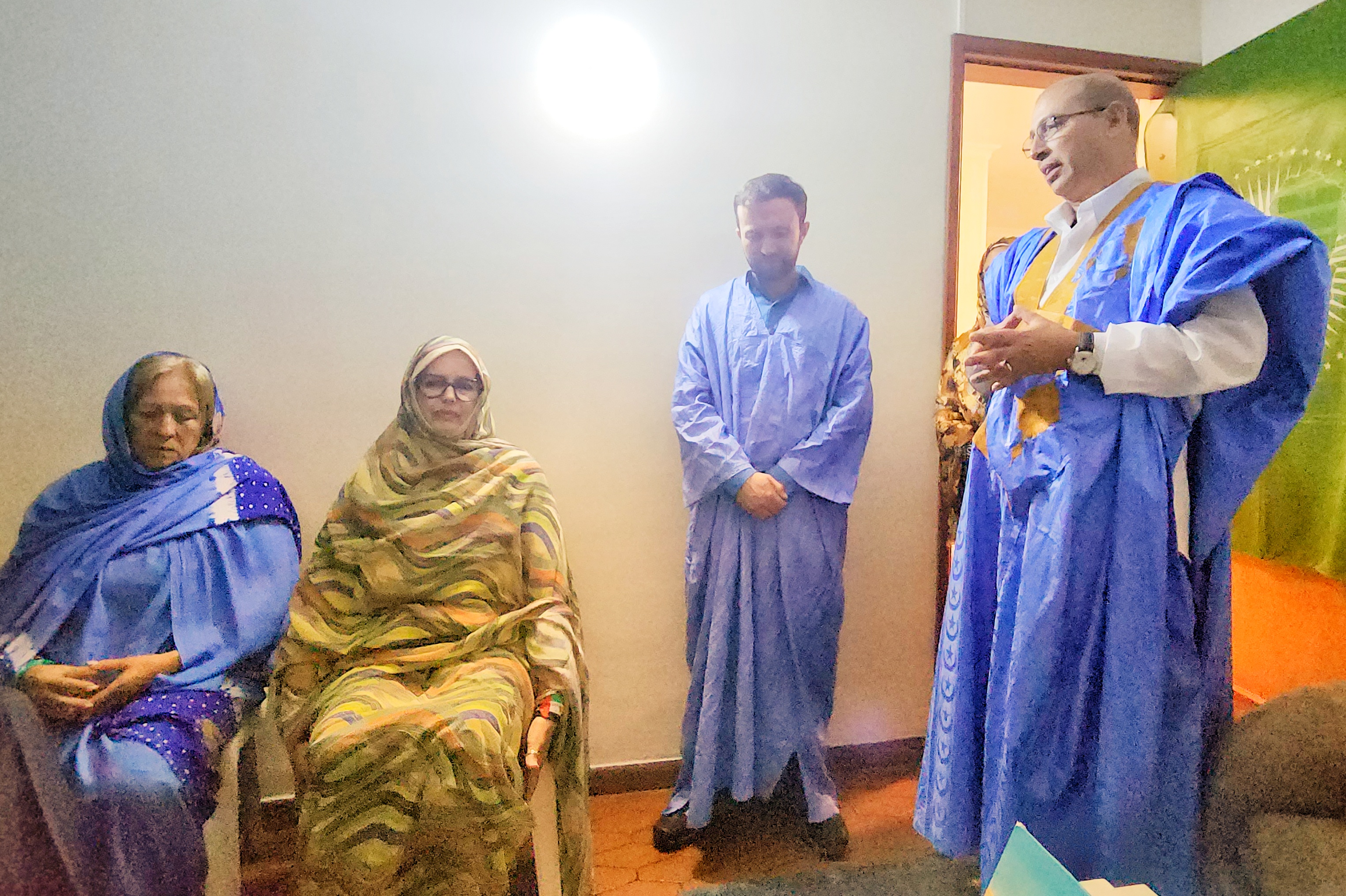 Mohamed Salem Abdelfatah, Ministro Consejero Encargado de Negocios de la Embajada Saharaui en Colombia, homenaje a la activista saharaui El Galia Djimi