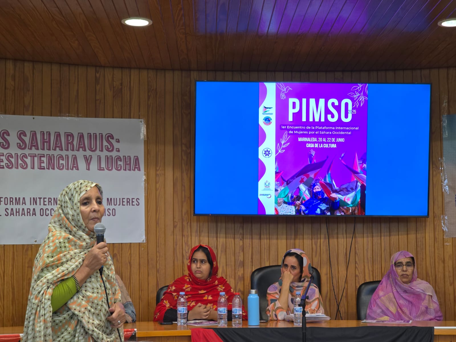 Primer Encuentro Internacional de la PIMSO (Plataforma Internacional de Mujeres por el Sahara Occidental).