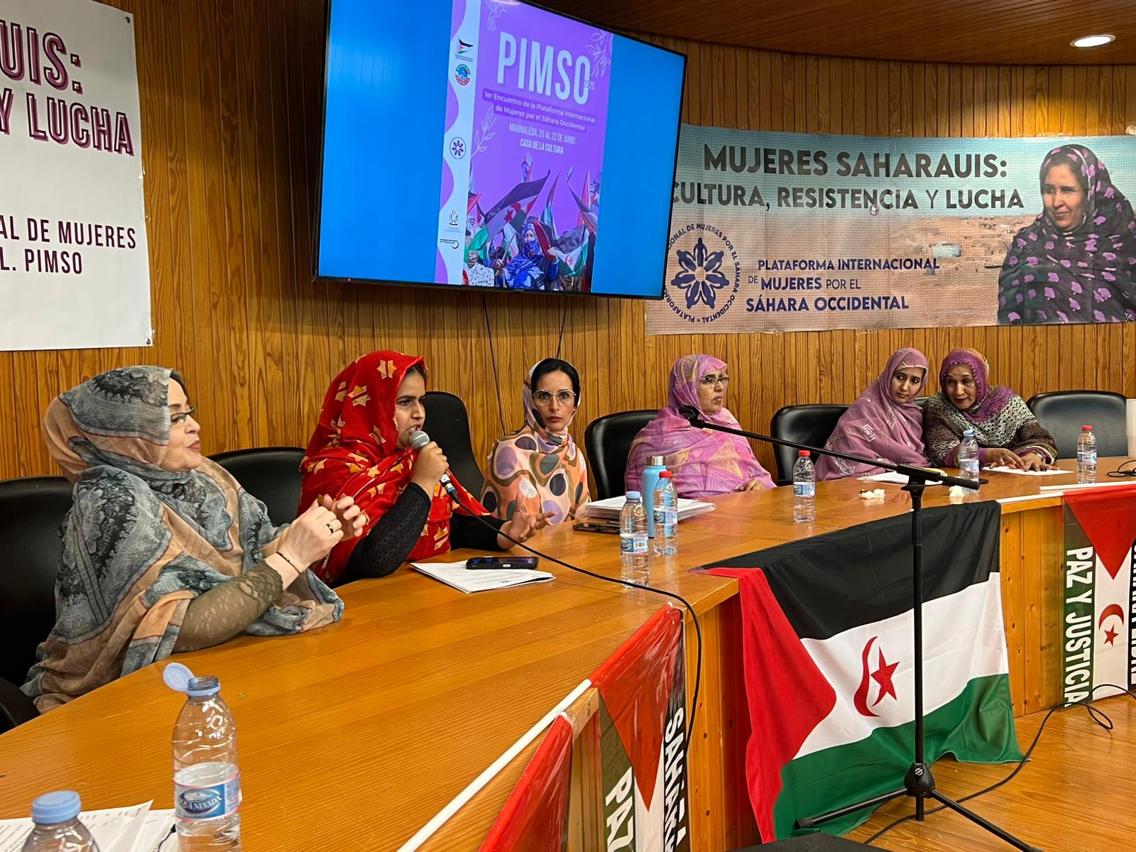 Primer Encuentro Internacional de la PIMSO (Plataforma Internacional de Mujeres por el Sahara Occidental).
