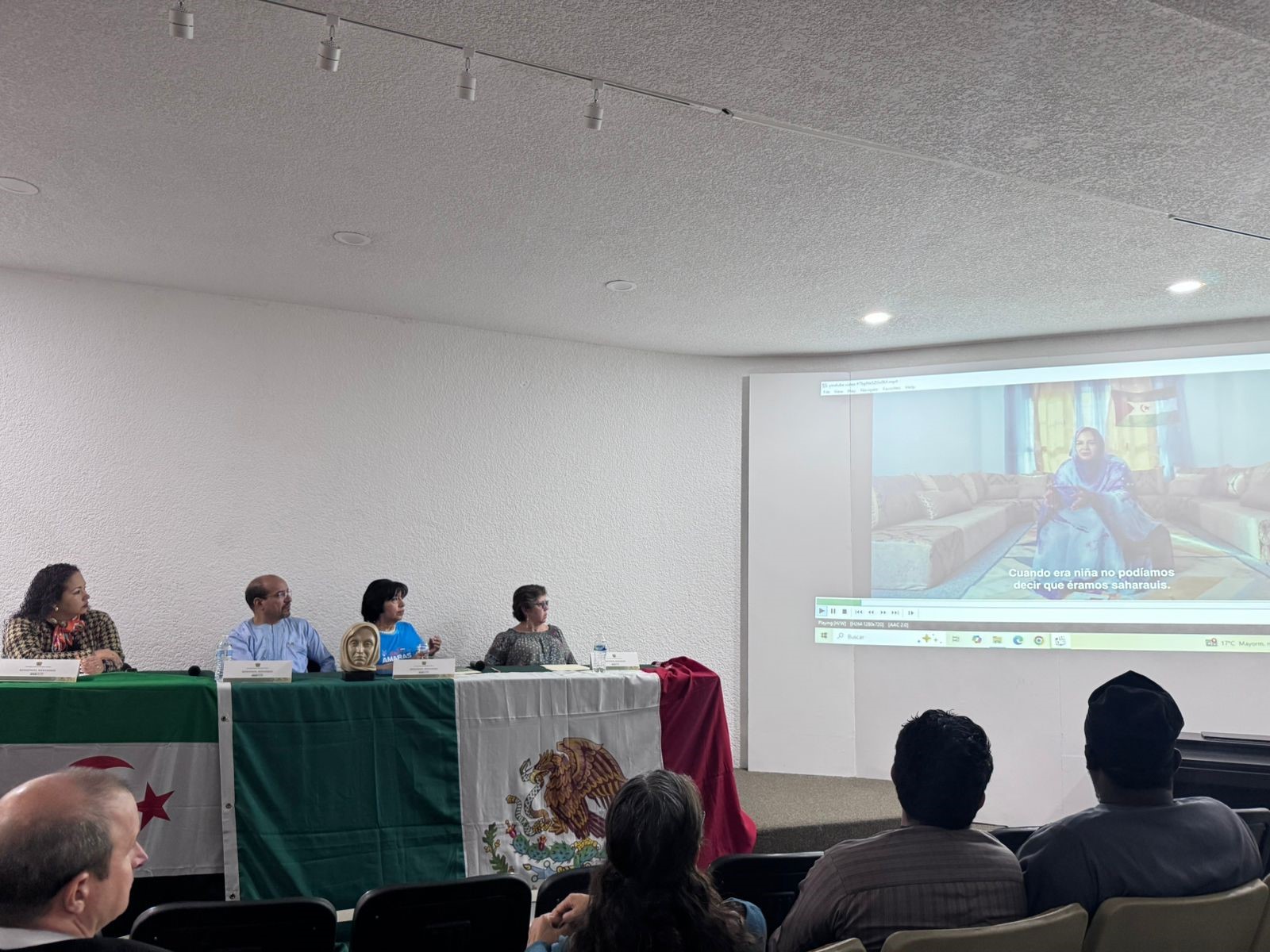 Acto de conmemoración de los veinte años de la Asociación Mexicana de amistad con la República Árabe Saharaui AMARAS veinte años de AMARAS