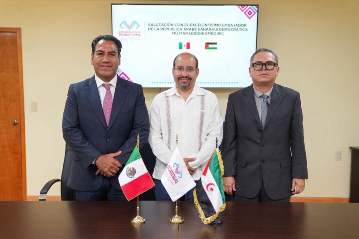 Embajador saharaui en Chiapas con personalidades mexicanas intelectuales chiapanecos manifiestan su aprecio por la lucha del pueblo saharaui
