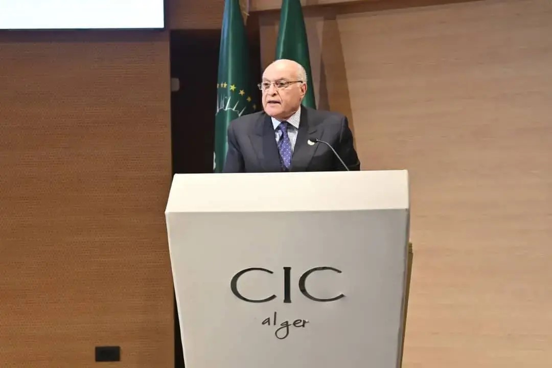 El ministro de Estado, ministro de Asuntos Exteriores, Comunidad Nacional en el extranjero y Asuntos Africanos, Ahmed Attaf,