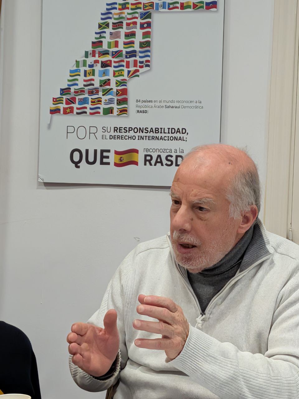 El presidente del Comité Nacional Argelino de Solidaridad con el Pueblo Saharaui (CNASPS), Saïd Ayachi