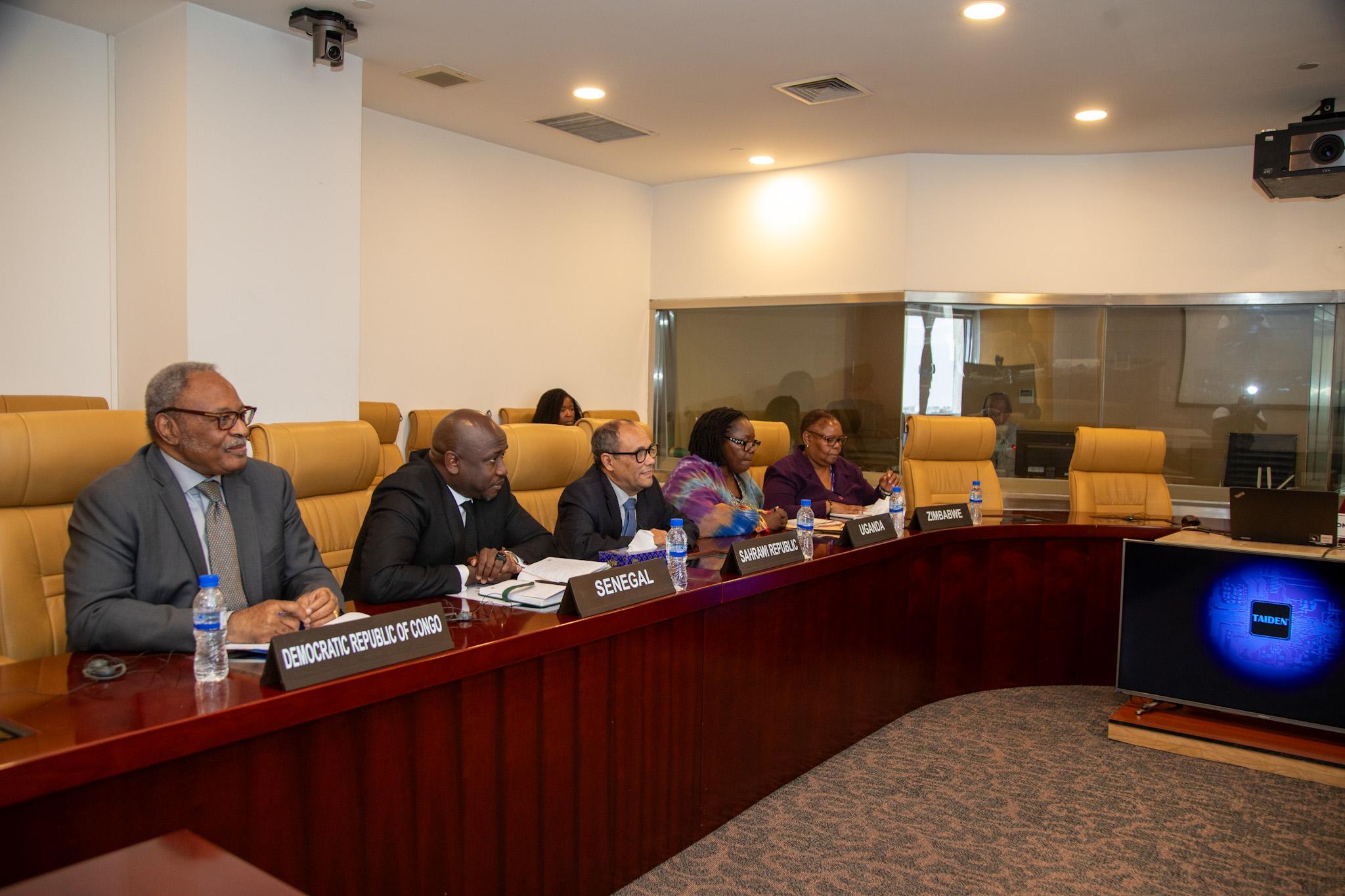 Deans during meeting