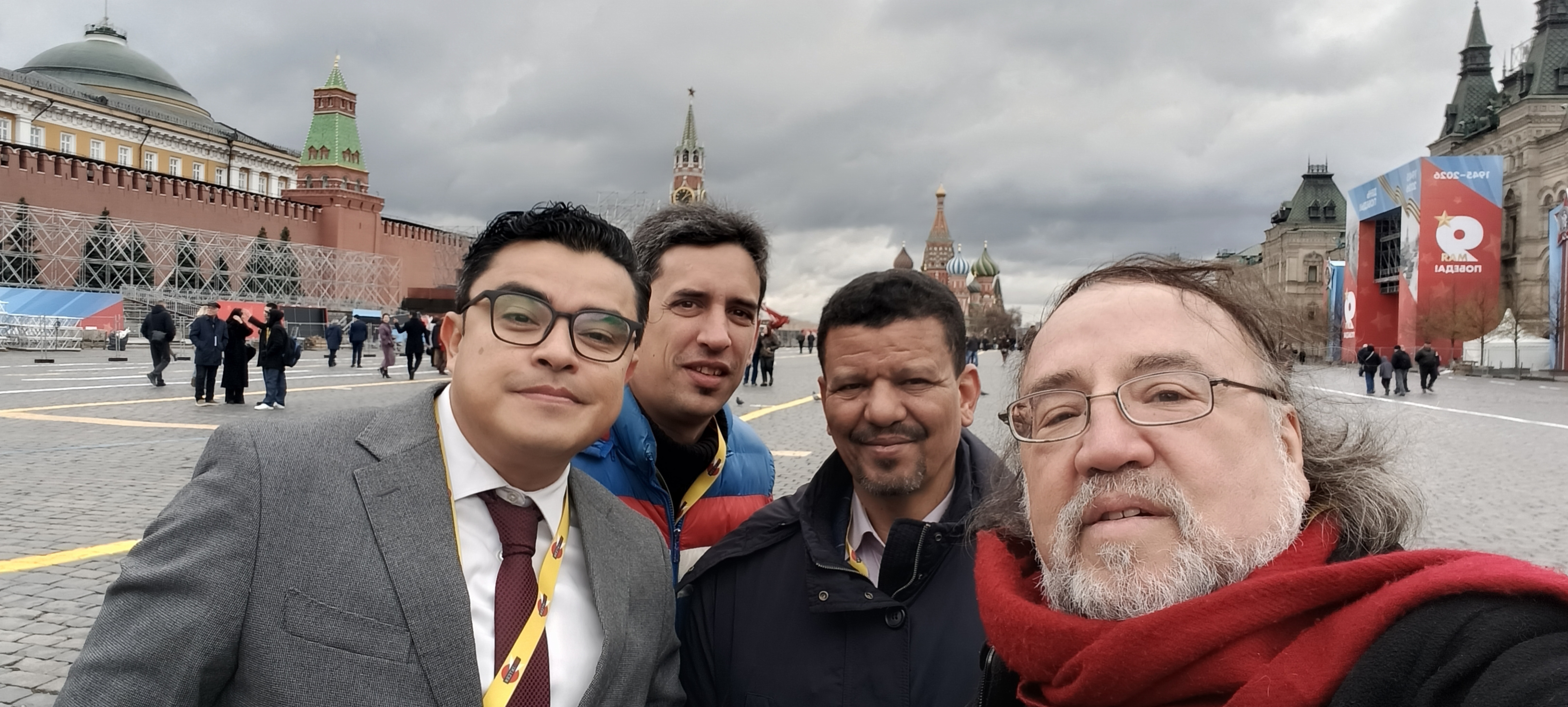 Esteban Silva en Moscù con Beissat