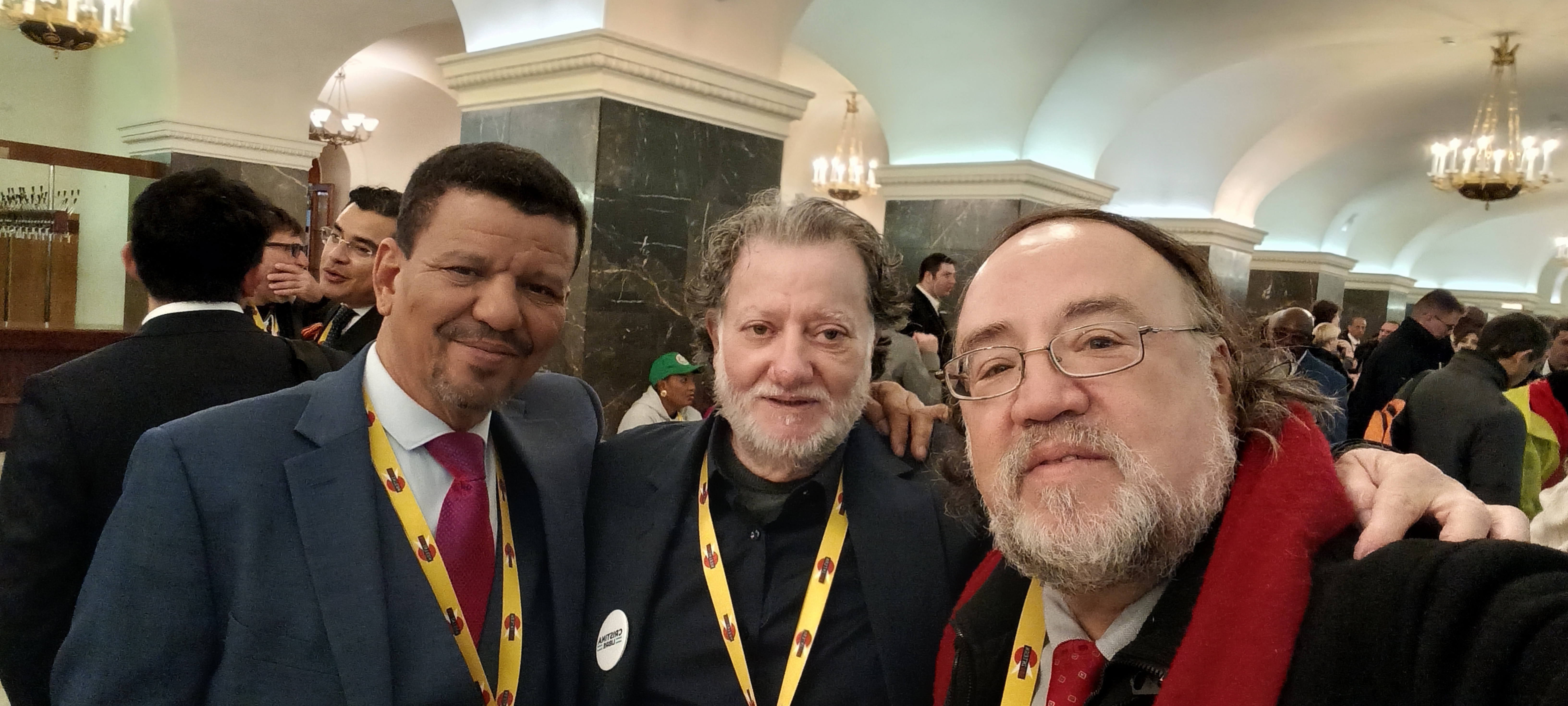 Esteban Silva en Moscù con Beissat