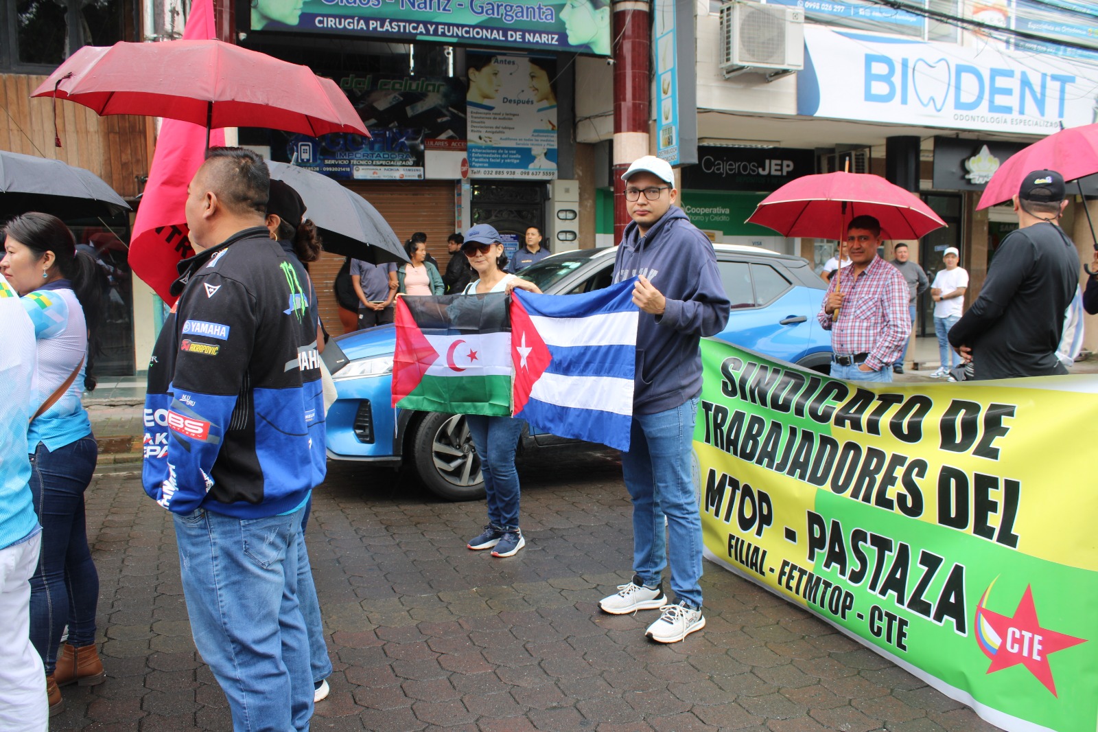 La RASD en la Marcha por el Día de las y los Trabajadores en la Amazonía ecuatoriana