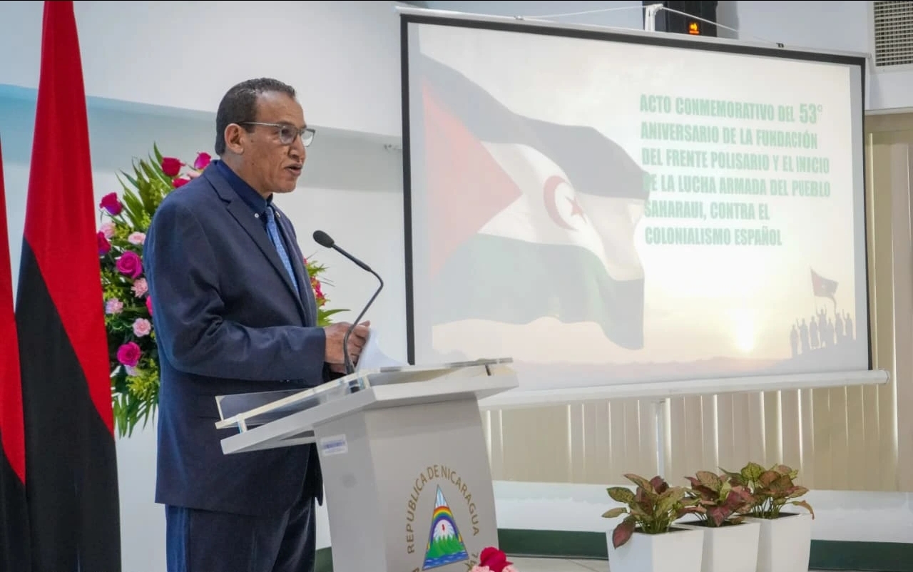 Intervención del Señor Abderrahman Mohamed Yeslem, Ministro Consejero de la Embajada de la República Saharaui en Nicaragua