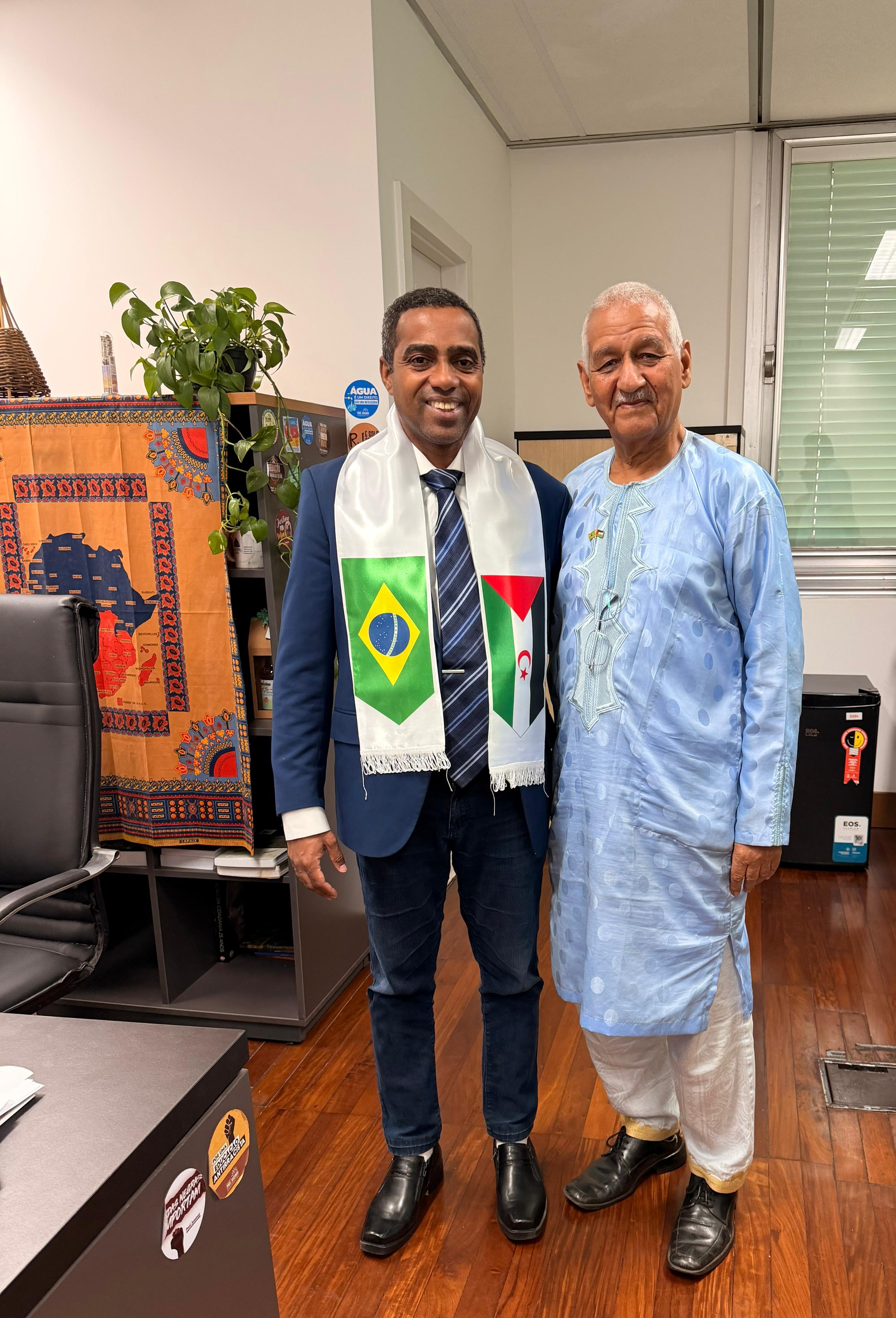Representante saharaui mantiene encuentro con el vicepresidente de la Comisión de DDHH en la Cámara regional