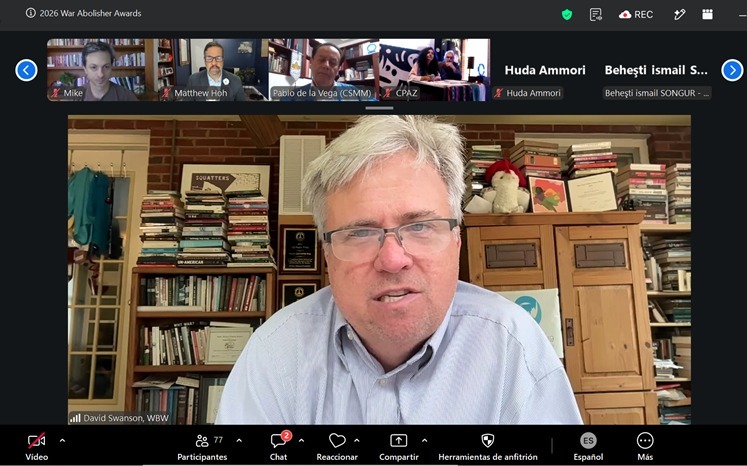 David Swanson, director ejecutivo de WBW