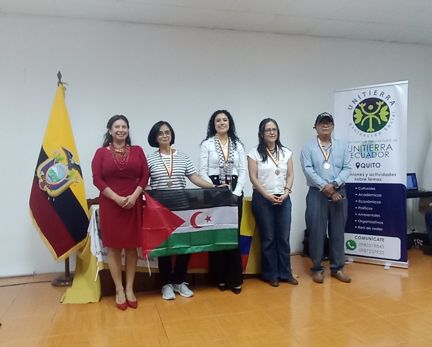 UNITIERRA - Organización Social ecuatoriana renueva su compromiso con la lucha del pueblo saharaui