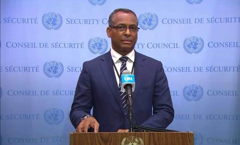 Representante del Frente POLISARIO en la ONU  Dr. Sidi Mohamed Omar