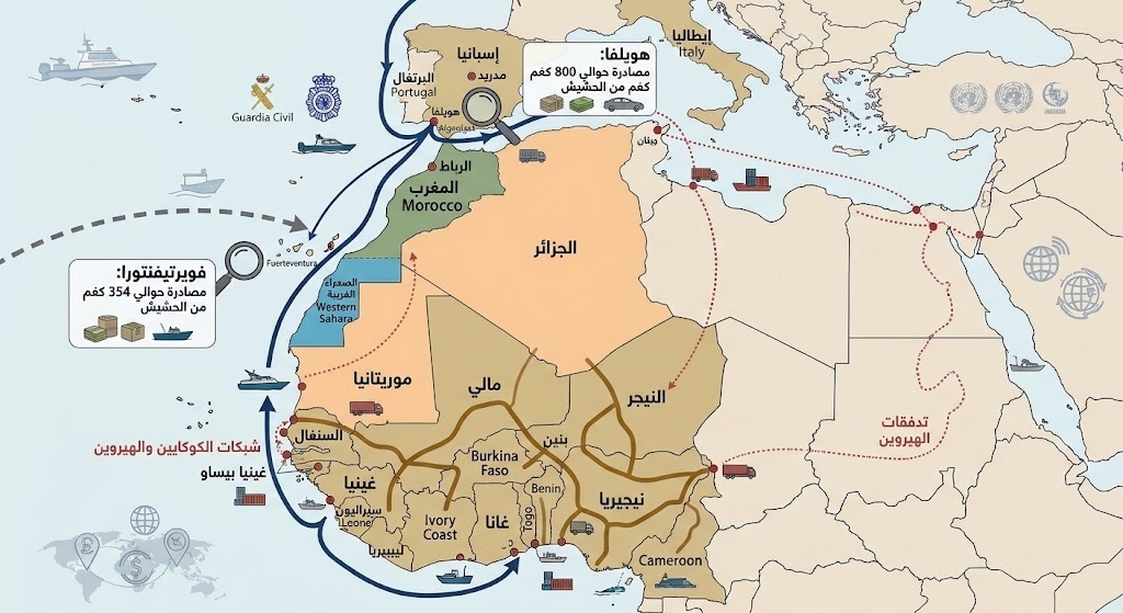 Map Moroccan Hashish