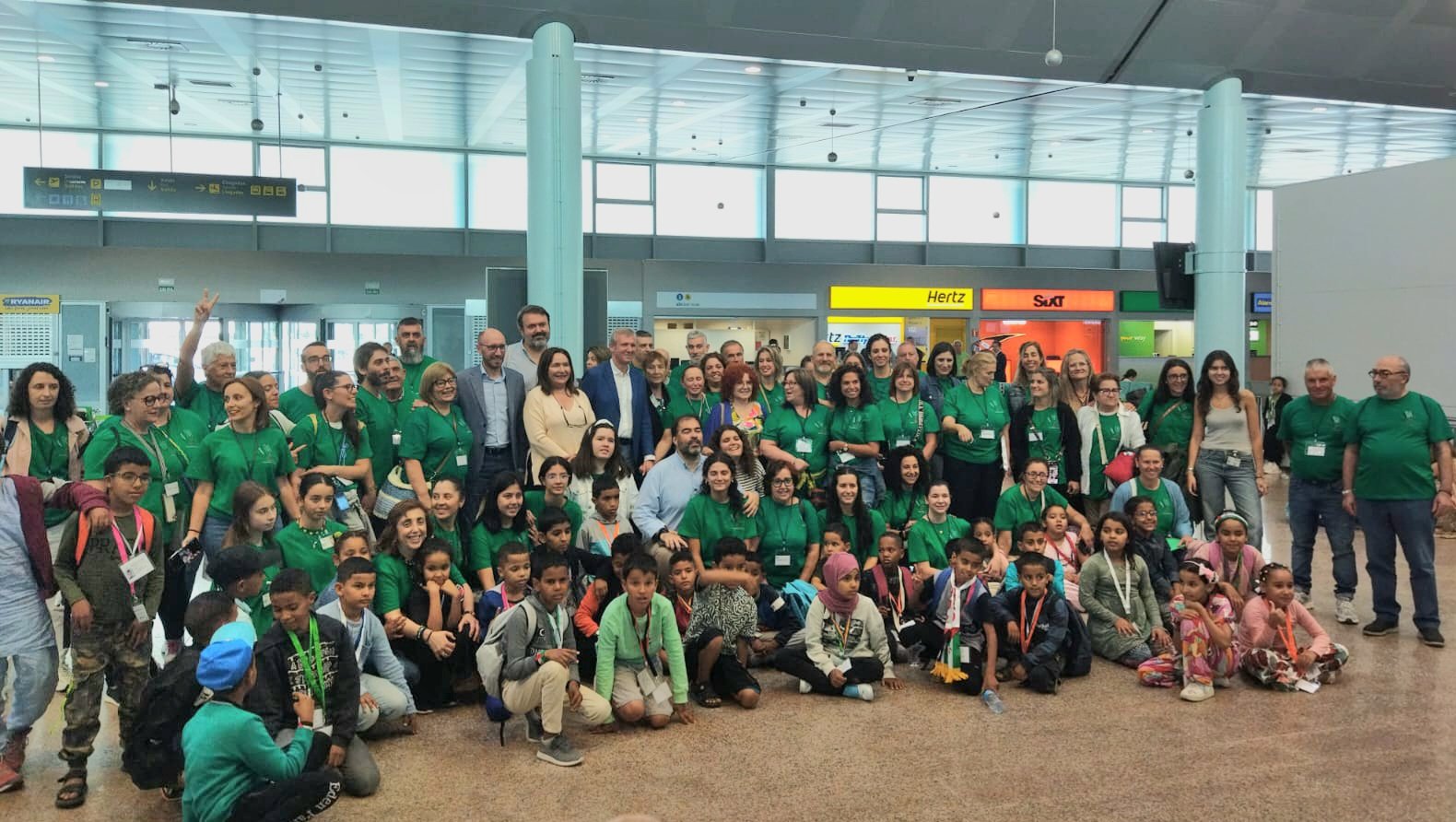 Montse Prado en la recepción a los pequeños embajadores saharauis